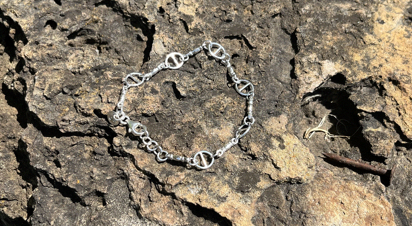 BRACELET BARIL OVAL-CAFÉ