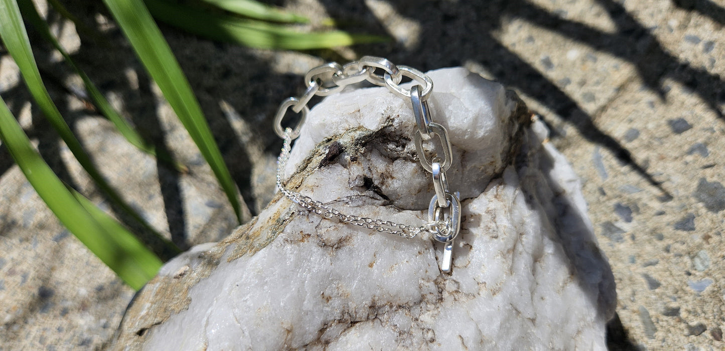 BRACELET OVAL CHAÎNE