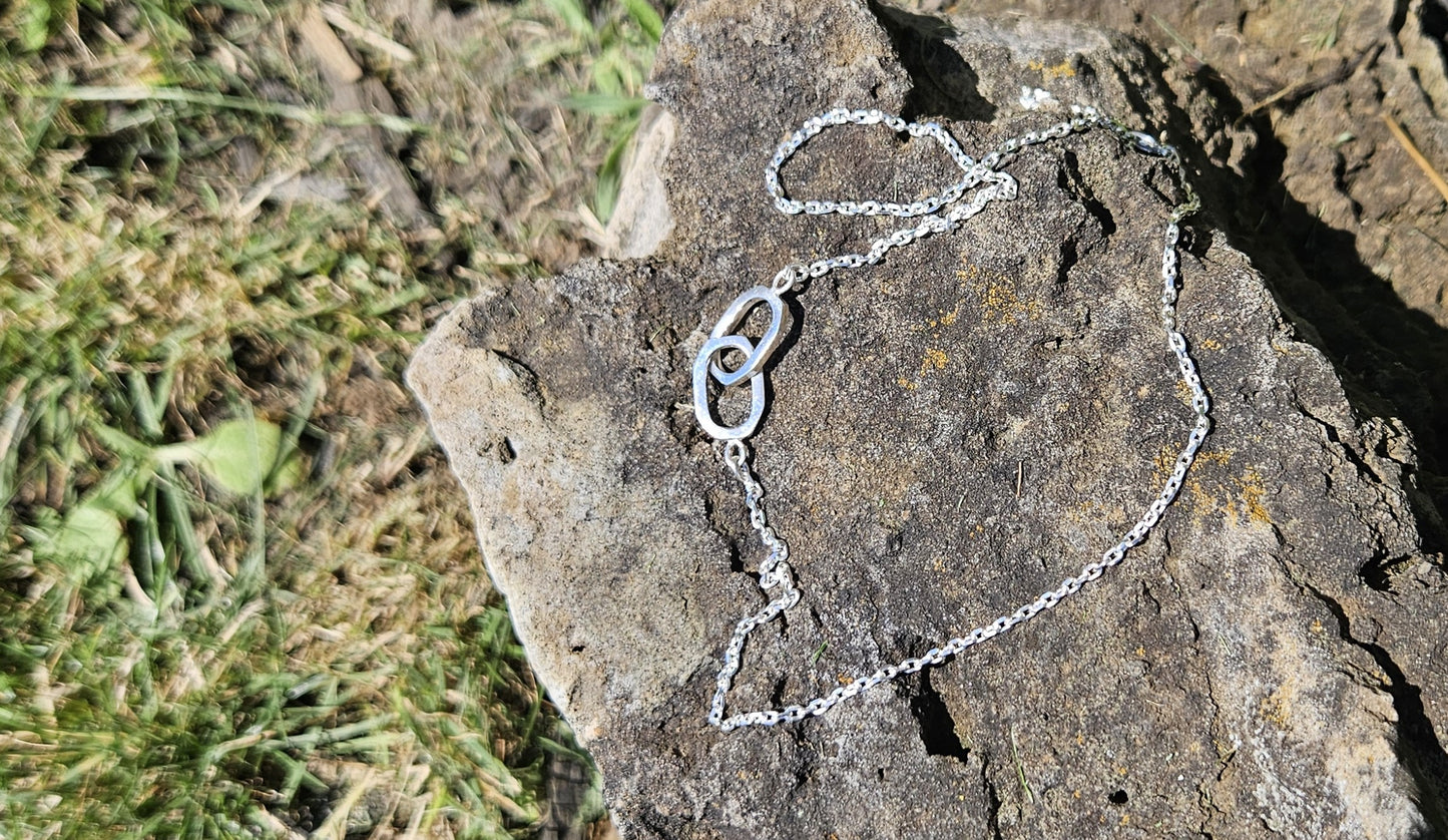 COLLIER PENDENTIF 2 OCTOGONE