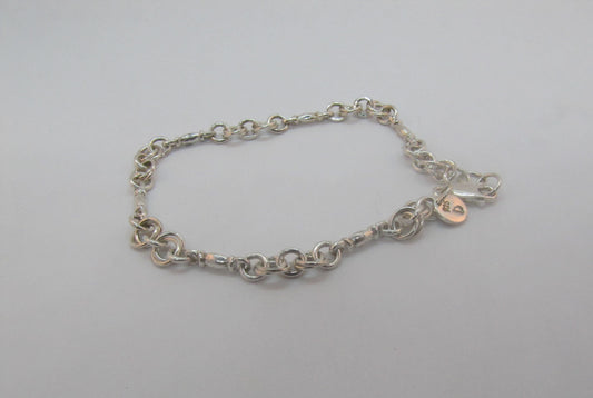 BRACELET BARIL ANNEAUX DOUBLES