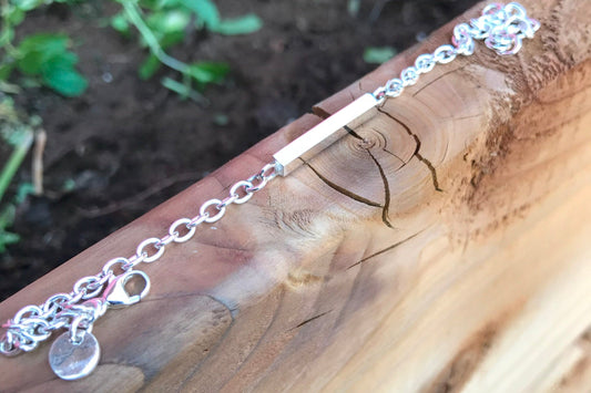 BRACELET CHAÎNE PETIT RECTANGLE