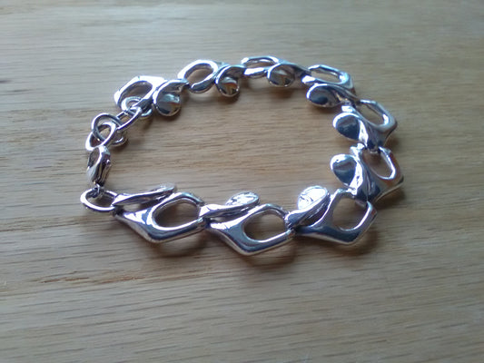 BRACELET INVERSÉ ARGENT MASSIF