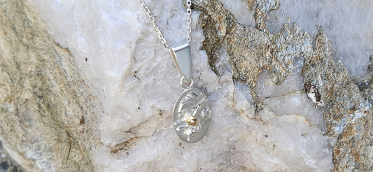 COLLIER PENDENTIF OVAL FUSION