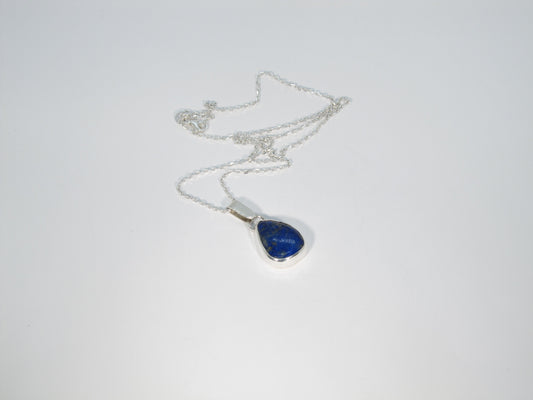 COLLIER PENDENTIF LAPIS-LAZULI ARBRE SCULPTÉ