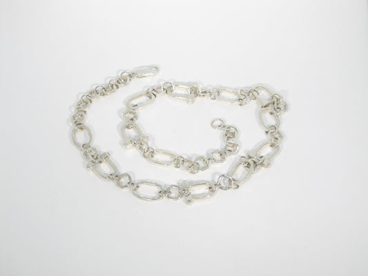 COLLIER CHAÎNE FER À CHEVAL, OCTOGONE, CARRÉ