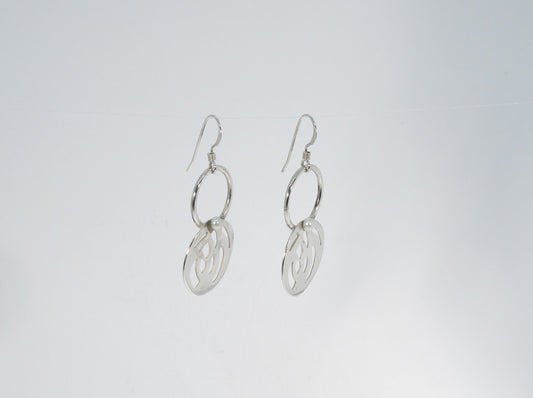 BOUCLES ROSES ANNEAU ET PERLE